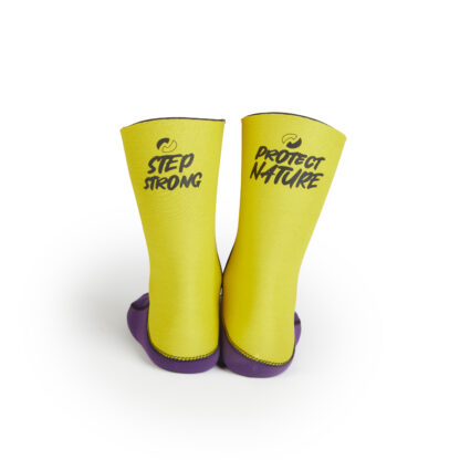 Newex 4mm ecoprene socks (yellow/purple)