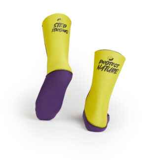 Newex 4mm ecoprene socks (yellow/purple)
