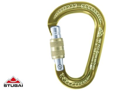 Stubai HMS PICO EASYLOCK screw gate carabiner, Gold