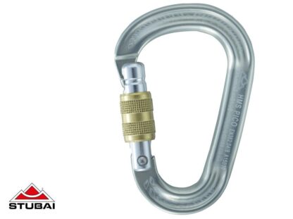 Stubai HMS PICO EASYLOCK screw gate carabiner, Silver