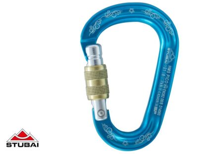 Stubai HMS PICO EASYLOCK screw gate carabiner, Turquoise